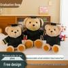 Dr. Teddy Graduation Plush Bear - Customizable Souvenir Doll with Logo