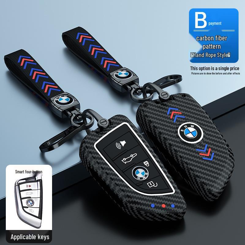 3, 5, 7 Series Blade Key Case - Luminous Protective Shell for 320i, 525li Remote & X3 Buckle
