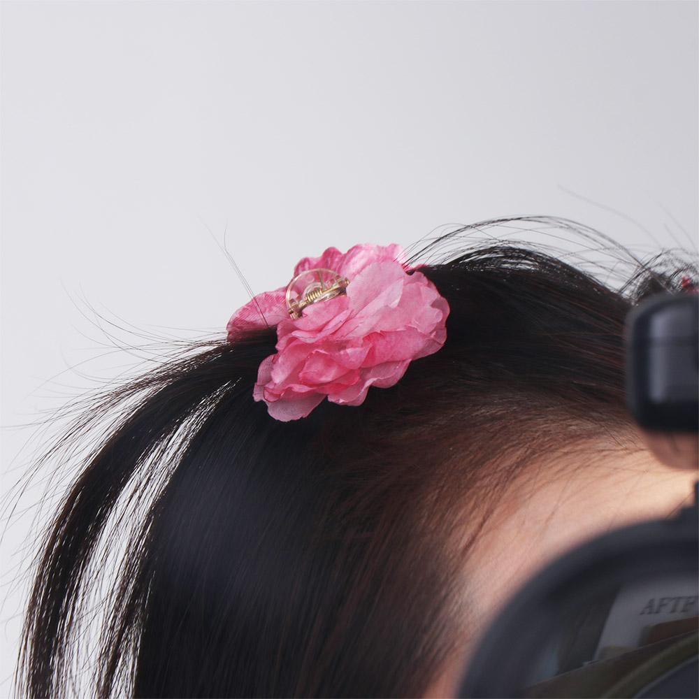 Cloth Children Hair Catches Simulated Flower Hair Crab Clip French Flower Hair Claw  Beach