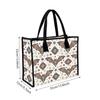 Bohemian Bat Pattern Tote Bag Casual Large Capacity Reusable Shopping Handbag for Daily Commute
