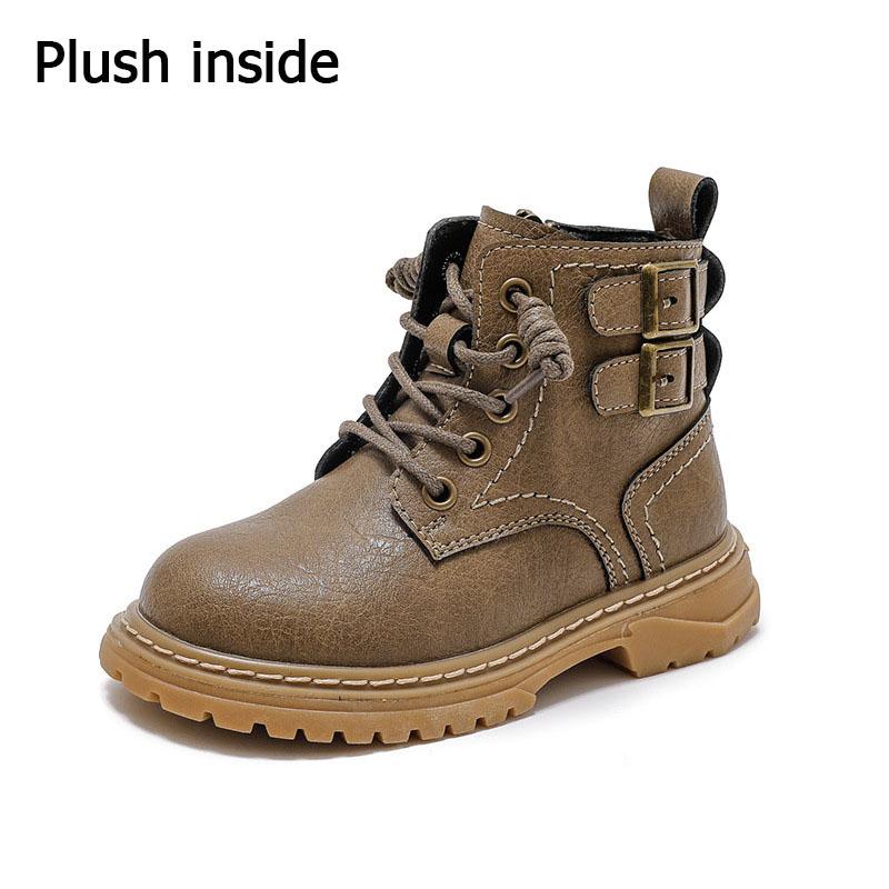 Anti-skid Platform Boots for Children Autumn Winter Boys Girls Motorcycle Boots