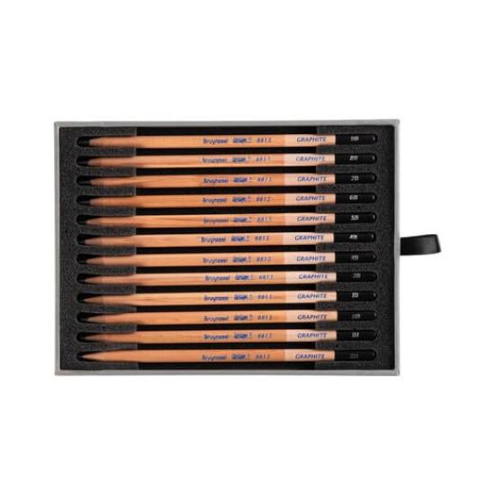 Bruynzeel Design Graphite 400026105 Pencils, 12-Piece Set,