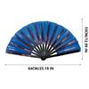 Raves Hand Fan Foldable Craft Holding Lasers Colors Hand Fan Festival Handheld Folding Fan For Dance Decoration Holiday Party