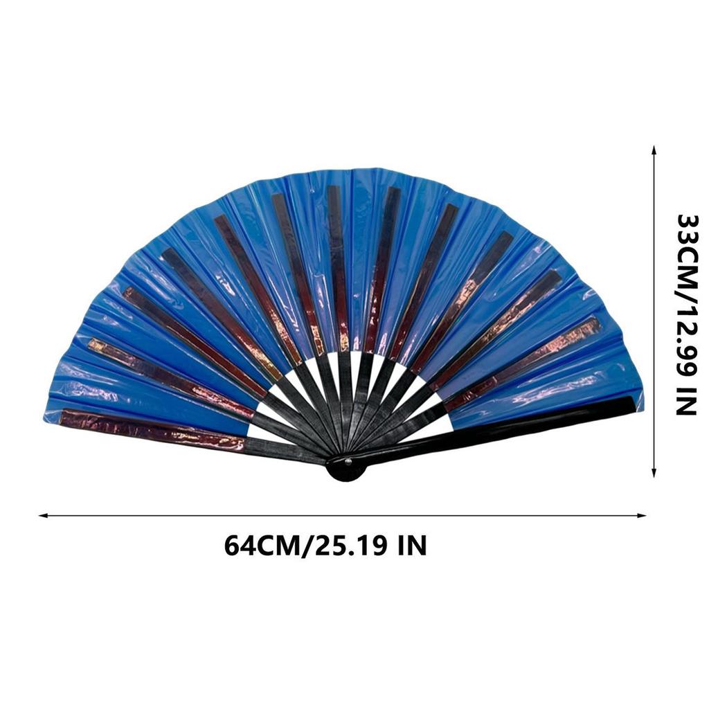 Raves Hand Fan Foldable Craft Holding Lasers Colors Hand Fan Festival Handheld Folding Fan For Dance Decoration Holiday Party