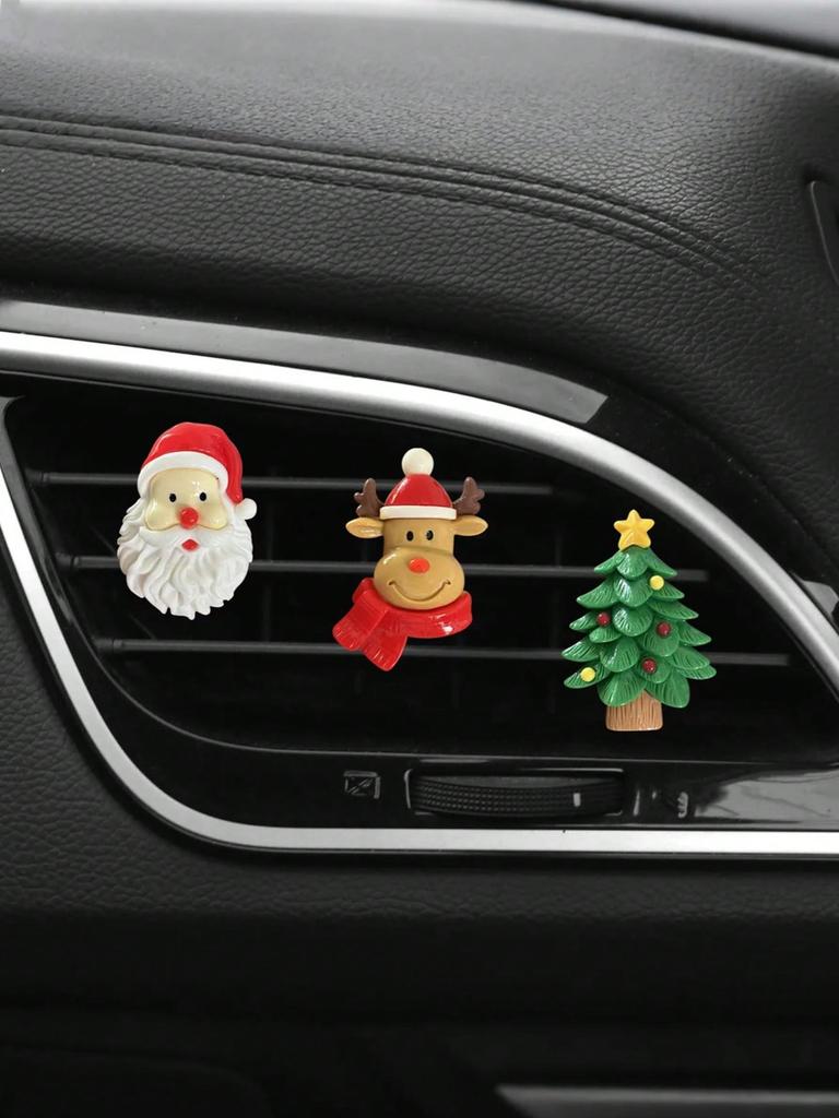 1Pc Cute Christmas Car Air Vent Decoration, a Thoughtful Car Decoration for the Holiday Season