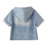 Conjunto de Saia Jeans com Capuz Bordada Chinesa Retrô para Mulheres - Verão 2026