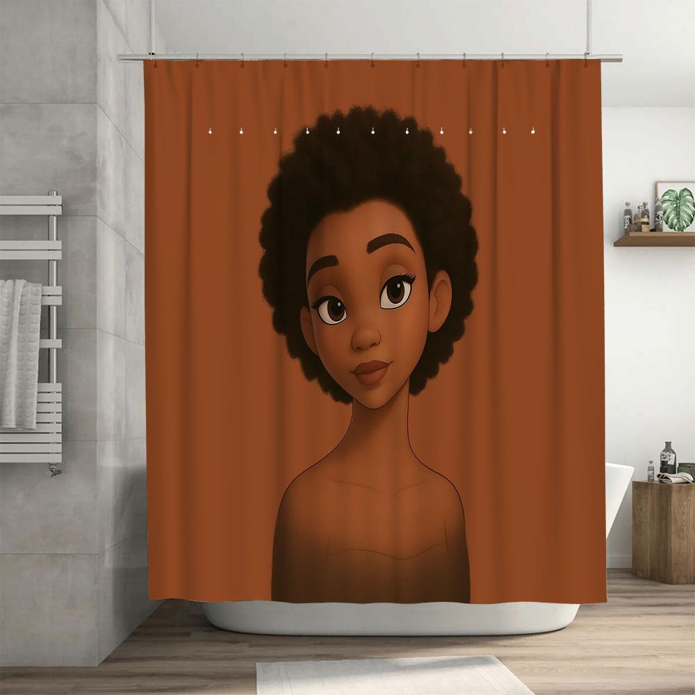 Anime Shower Curtain Princess Anime Decor Bathroom Curtains Japanese Art Home Decor Anime Shower Curtain Japanese Style Room Dec