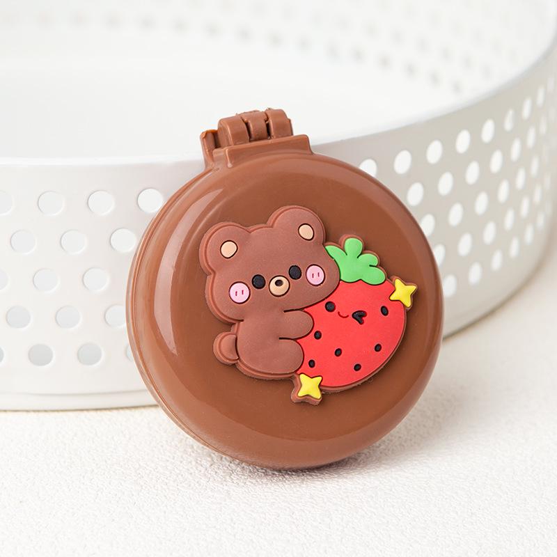 2-in-1 Mini Folding Cartoon Cushion Comb for Girls - Cute, Portable, Massage Air Cushion