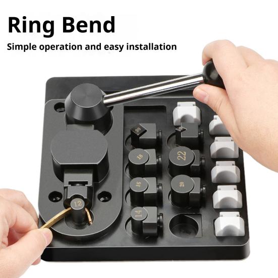 Metalltråd Bøyejigg Sett med Justerbare Matriser Enkel å Bruke Flerbruks Ringbøyer