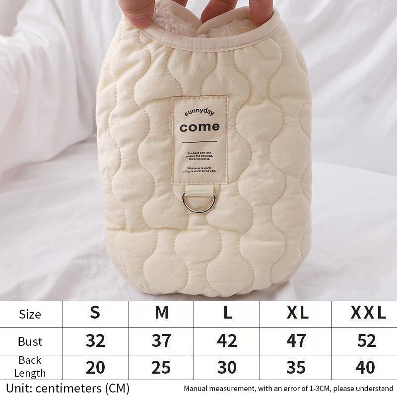 

Зимний жилет для собак, куртка для маленьких и средних собак, кошек, теплая хлопковая одежда, пальто для щенков йорков, чихуахуа, одежда для мальтийского бульдога L