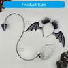 1Pc Devil Costume Accessories Devil Horn Headband Devil Tail for Halloween Masquerades Carnivals Birthday Party Cosplay