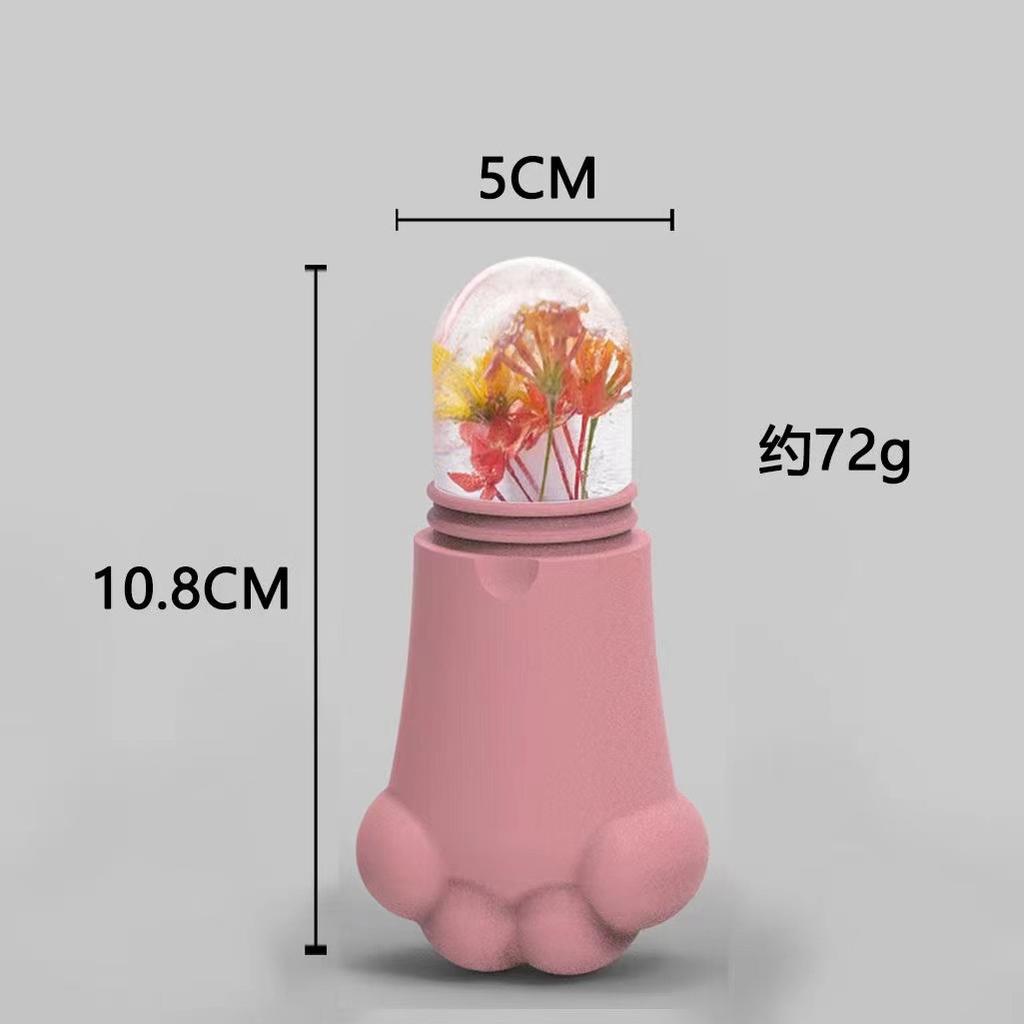 Silicone Ice Cube Tray Face Massager Roller Skin Care Beauty Tool Cooling Facial Puffiness Relief Anti-Aging Skincare Device
