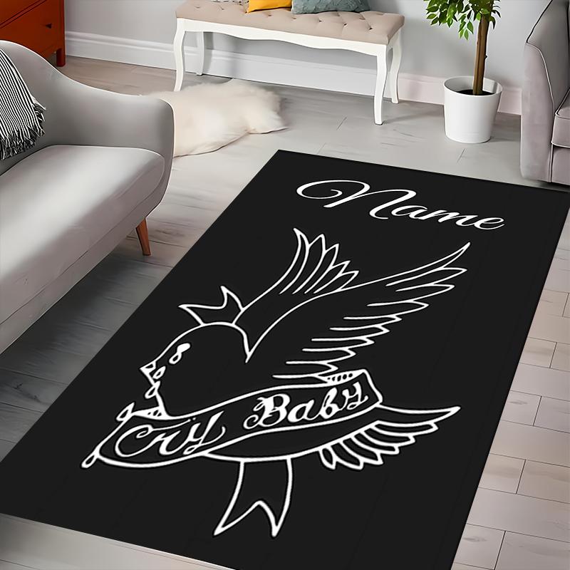 Benutzerdefinierter Teppich 'Lil Peep Area Rug' - Perfekt für Küche, Bad, Waschküche, Große Größen verfügbar, Geschenk für alle Jahreszeiten