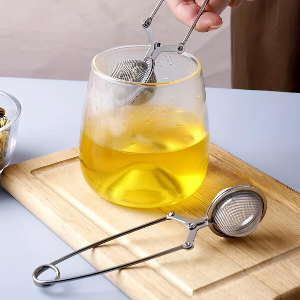 Stainless Steel Tea Ball, Stainless Steel Wei Bao Stainless Steel Tea Infuser, Filter Ball, Mesh Stainless Steel Tea Mesh Clamp