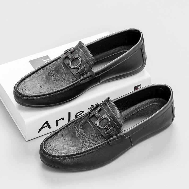 Doudou shoes men's new men's business casual leather shoes crocodile pattern high-end formal wear, thank you.