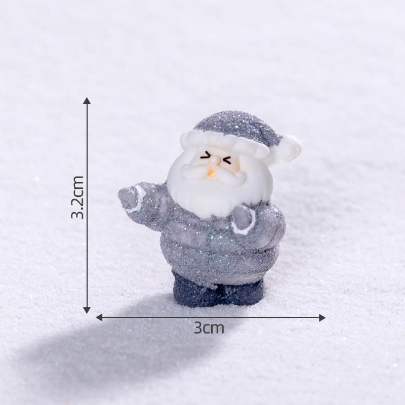 1/5/10Pcs Christmas Blind Bag Cartoon Mini Cute Santa Claus Snowman Micro Landscape Home Decoration Ornament New Year Party Gift