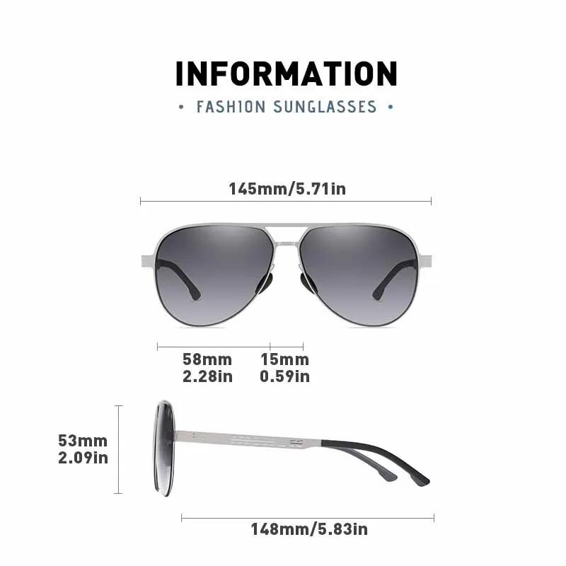 New Trendy Driving Sunglasses Fashionable Men's Metal Frame UV Resistant Glasses Outdoor Travel Cycling Sunscreen Goggles