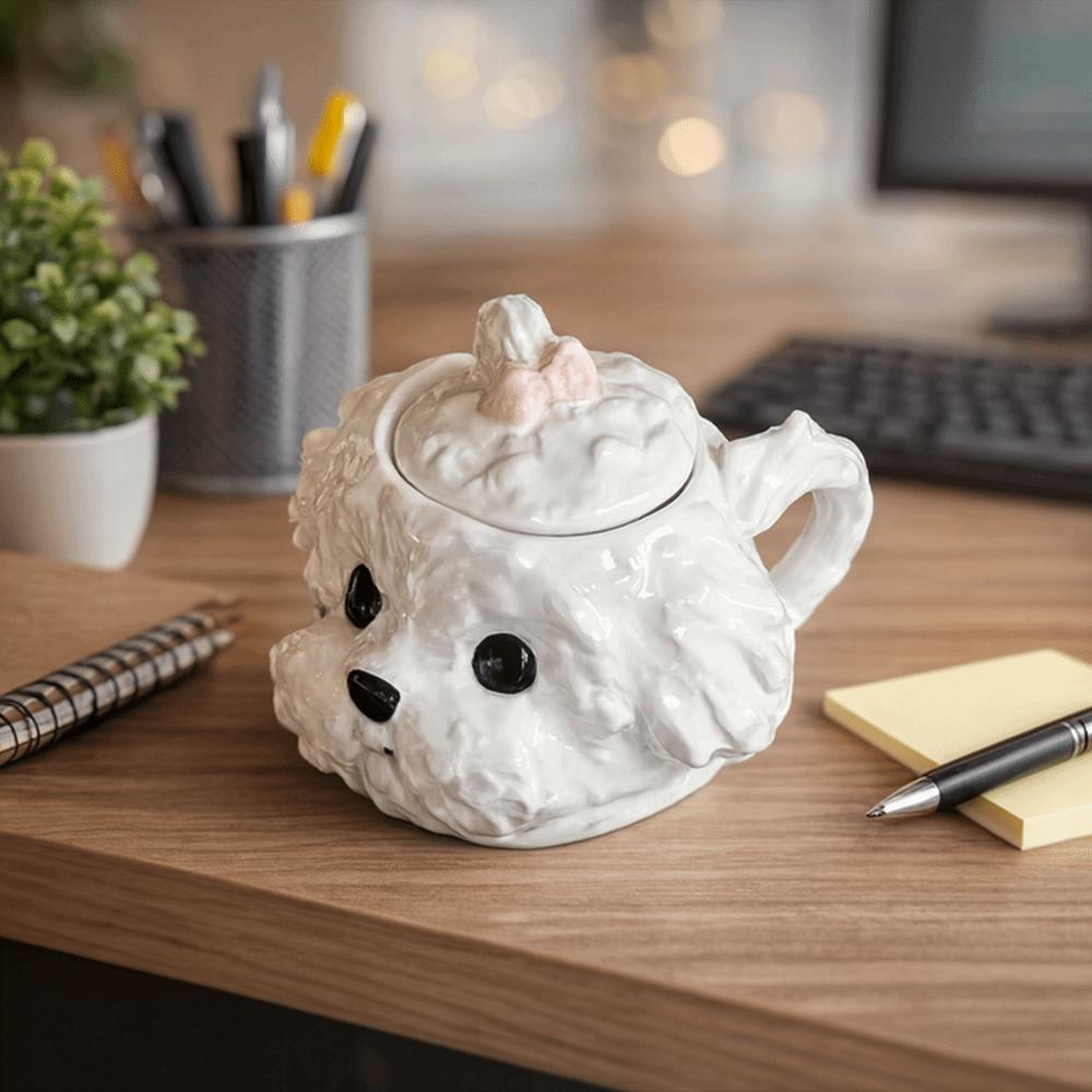 Mit Deckel Kaffeetasse Wolke Milchbecher Niedliche Hundeförmige Tasse Nachmittagstee