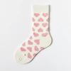 Valentine's Day Love Heart Socks Funny Women Socks Korean Style Love Mid-Tube Socks  Gift
