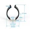 10pcs Stainless Steel Narrow Base Tool Spring Terry Clip Pipe Clamp Heavy Duty Storage Strap Spring Terry Clip 20/25/28/30mm