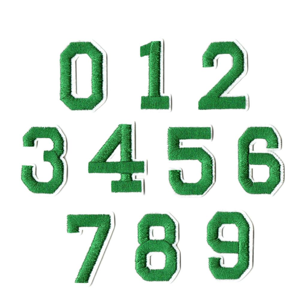 Colorful English Letter & Number Embroidery Patch Set for Clothing Decoration