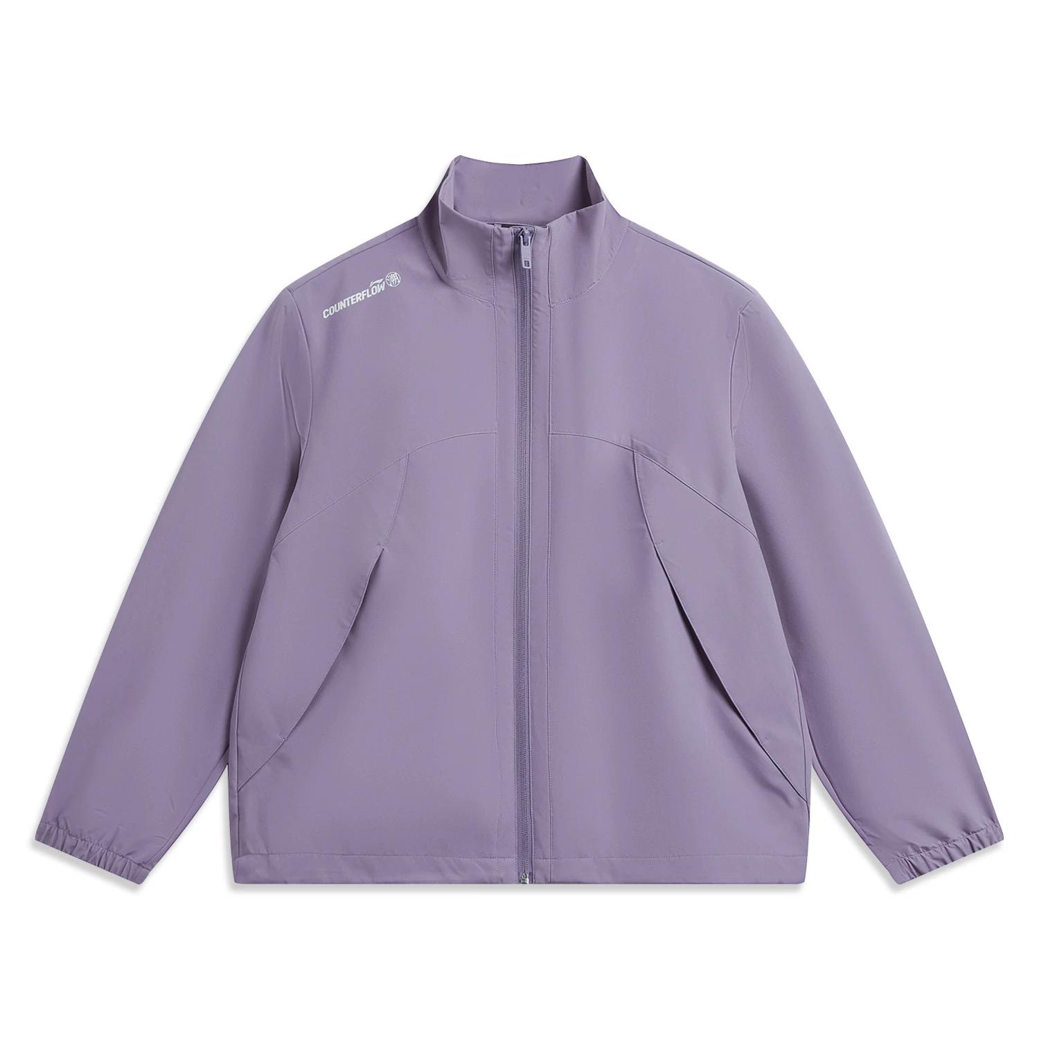 

Li-Ning Outdoor CF Water-Resistant Loose Fit Stand Collar Zip Jacket Women jackets AFDW206-3 L