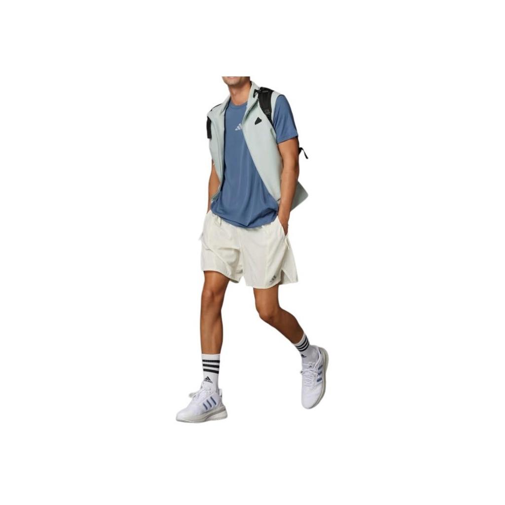 Adidas Conceput Pentru Antrenament Hiit Workout Heat Rdy Tricou Bărbați Topuri Albastru IS3741