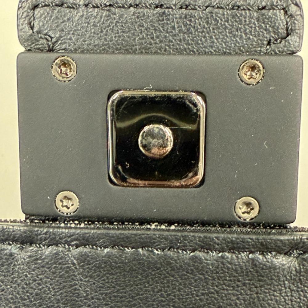 Fendi Gürteltasche Baguette Schultertasche 7M0295 3WAY Clutch schwarz Nylon-Canvas/Leder Herren Gebraucht