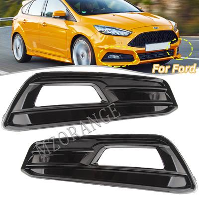 Für Ford Focus ST 2015-2018 Frontschürze Nebel Licht Abdeckung Grille Nebelscheinwerfer Scheinwerfer Abdeckungen Rahmen Loch Auto Teile zubehör