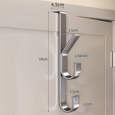 Einfache Installation Türhaken-Starke Metallgarderobe, Geeignet für Kleidung, Hüte und Taschen-Platzsparendes Design, Geeignet für Schlafzi