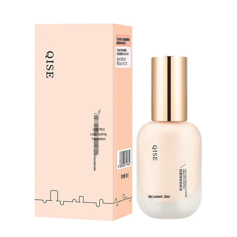 QISE Qi Se Light Mist Foundation: Oil-Control, Moisturizing, Waterproof, Sweat-Proof, Long-Lasting, No Caking or Transfer