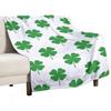 St. Patrick's Day Series digital-printed polyester Bedroom velvet flannel cover blanket Fleece soft sofa cover blankets for beds