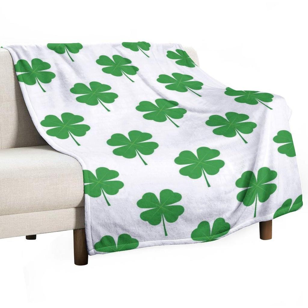 St. Patrick's Day Series digital-printed polyester Bedroom velvet flannel cover blanket Fleece soft sofa cover blankets for beds