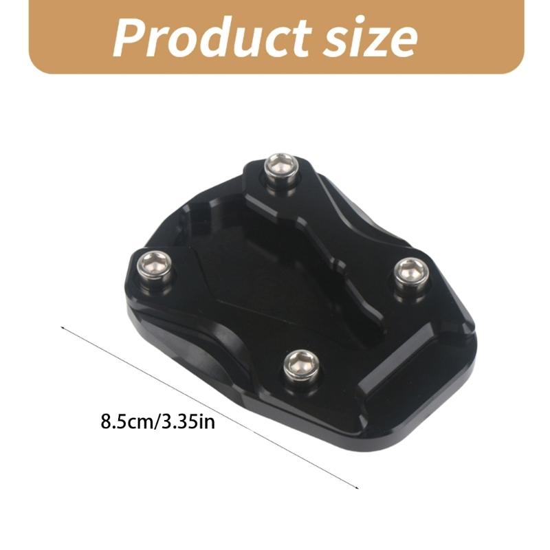 Heavy Duty Motorcycle Kickstand Upgrades Large Base Kickstand Extension for Increased Stability on Various Terrains