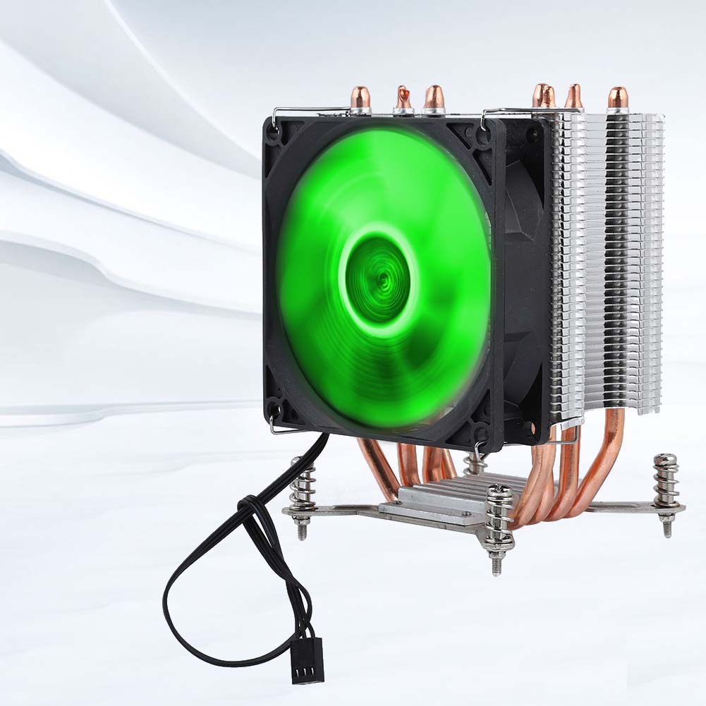 4 Heat Pipe CPU Fan Cooler Heat Sink With Screw (Red Light Small Screw+Backboard)