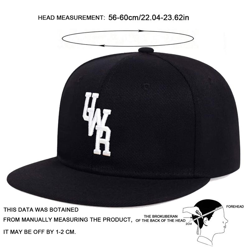 Unisex UWR Letter Embroidery Hip-hop Hats Outdoor Adjustable Casual Baseball Caps Sunscreen Hat