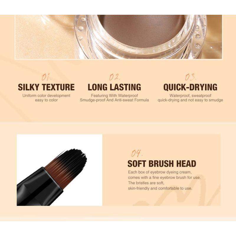 O.TWO.O - Natural Shaping Eyebrow Cream - 4 Colors