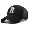 R Embroidery Letter Baseball Cap Adjustable Breathable Outdoors Protection Sun