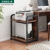 Mobile Printer Storage Cart with CPU Stand Rolling Office Organization Rack Under-Desk Storage Floor Cabinet for Home And Office