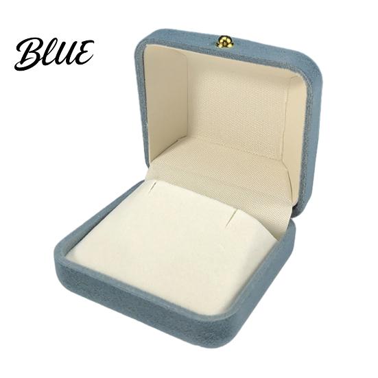 Desktop Jewelry Organizer Metal Gift Anti-Scratch Lining Velvet Box Case Pearl with Golden Box