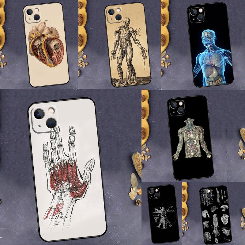 Human Anatomy Back Case For Samsung Galaxy S26 S25 S24 S21 S22 S20 Ultra S10 Plus S23 FE S25 FE Soft Cover