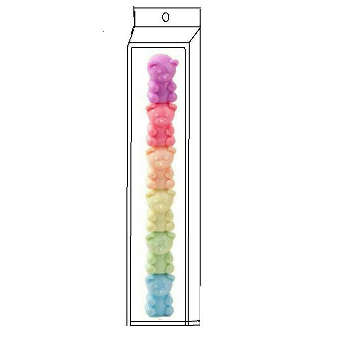 Colorful Animal-Themed Stress Relief Markers: Flexible Decompression Art Supplies for Kids with Sleeves and Fluorescent Planner Pens.