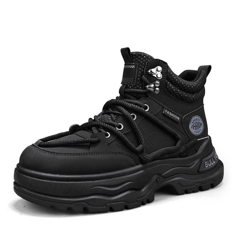 Shoes Spring Winter Platform Casual Sports Martin Boots Outdoor Hiking Leather Tooling Shoes 39