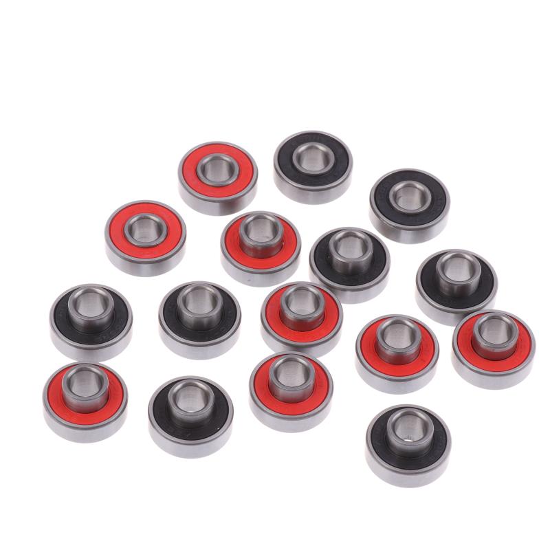 4/8Pcs 608-2Rs Long Plate Integrated Bearing Long Hoverboard Skateboard High Speed Silent Speed Bearings Surfboard Accessories