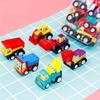 6Pcs Mini Inertial Pull Back Engineering Car Collecti High Quality Durable Design Safe for Children On Child Children Cartoon Playthings Birthday Pres