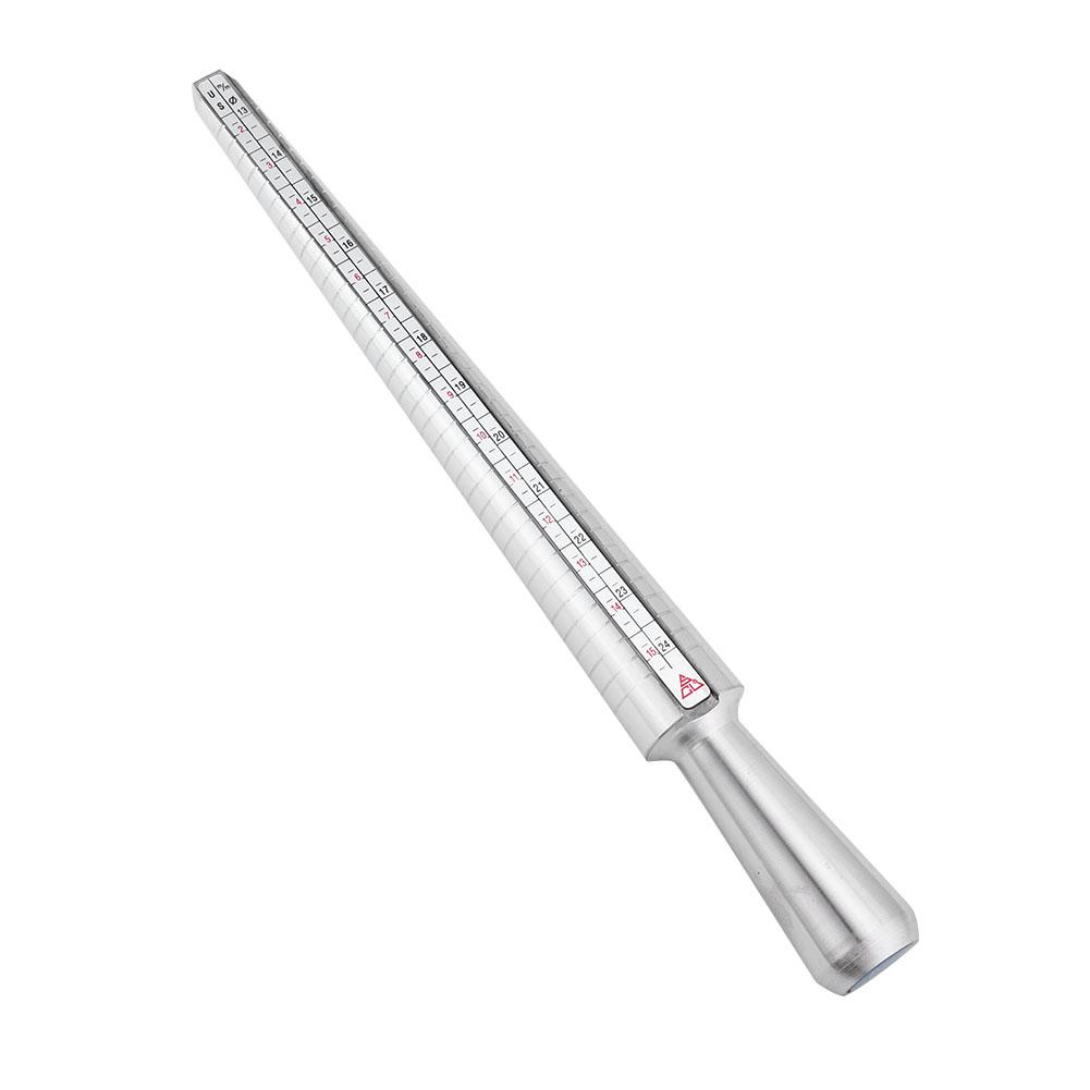Aluminum Alloy Ring Mandrel Stick Gauge Sizer Jewelry Measuring Tool