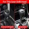 Car Center Console Gear Shift Head Knob Cover Trim For Skoda Octavia Superb Kermi Rapid Yeti Rapid Alcantara Suede Accessories