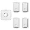 Smart Waterproof Wireless Doorbell with Remote Music Control, Four-in-One Ding-Dong Caller for Home and Elderly