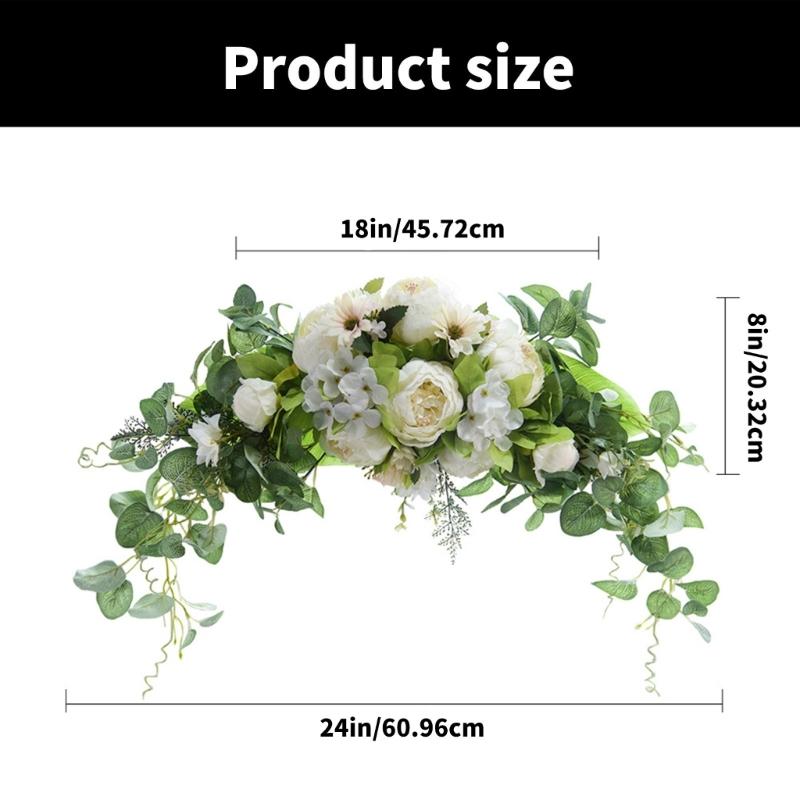 Artificial Flower Swag Wedding Arch Decoration for Wedding Reception Backdrops Wedding Ceremony Sign Flower Decoration