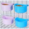 1-2pcs Bird Feeding Bowl Parrot Feeder Dish Easy to Install Bird Cage Feeder for Small Animals Pigeon Budgie Parakeets Lovebirds